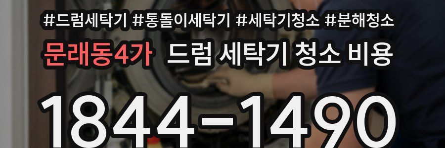 문래동4가 드럼 세탁기 청소 비용