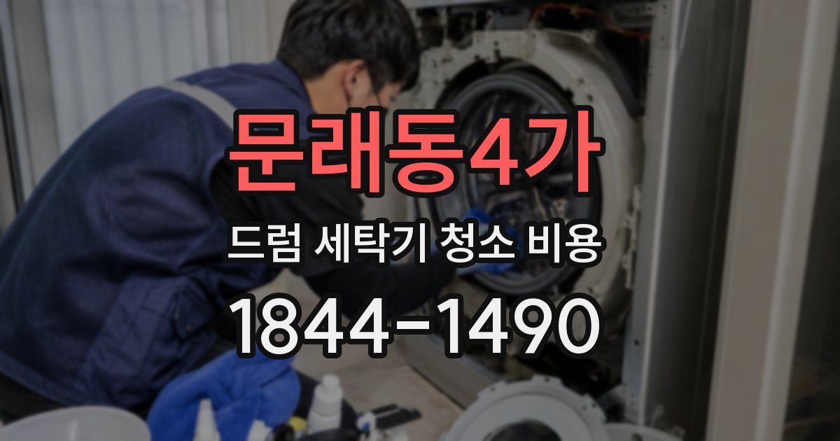 문래동4가 드럼 세탁기 청소 비용