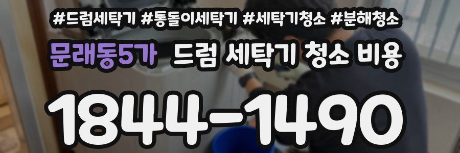 문래동5가 드럼 세탁기 청소 비용