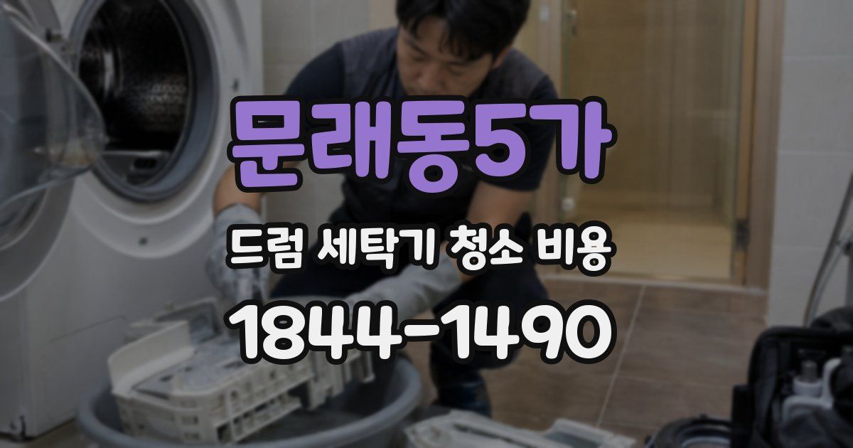 문래동5가 드럼 세탁기 청소 비용