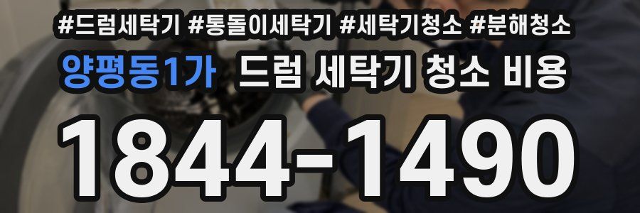 양평동1가 드럼 세탁기 청소 비용