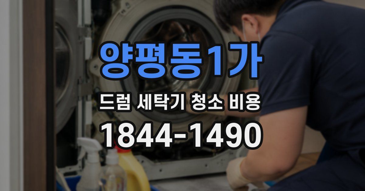 양평동1가 드럼 세탁기 청소 비용