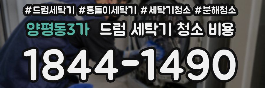 양평동3가 드럼 세탁기 청소 비용