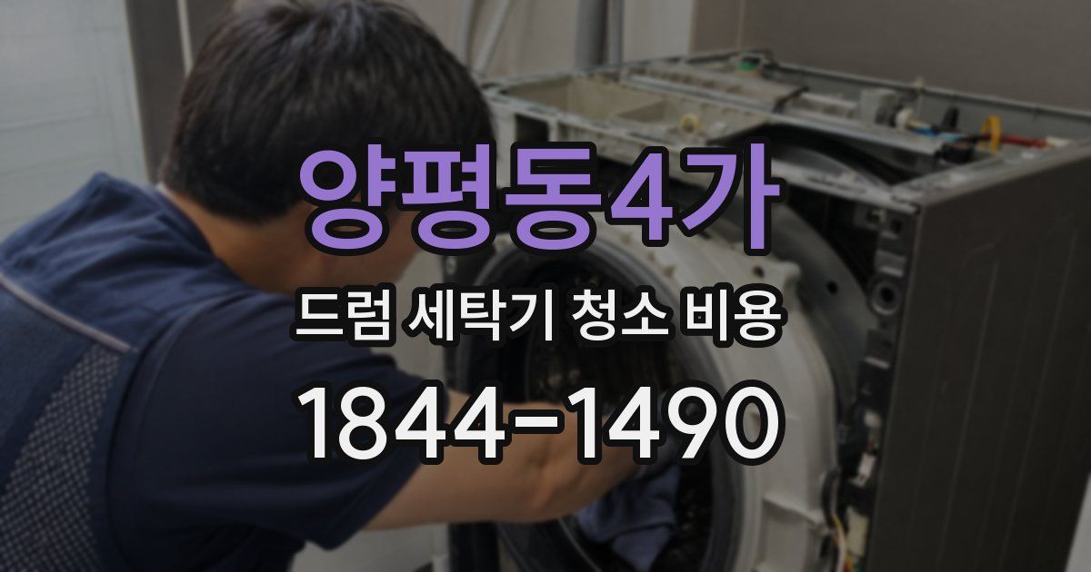 양평동4가 드럼 세탁기 청소 비용