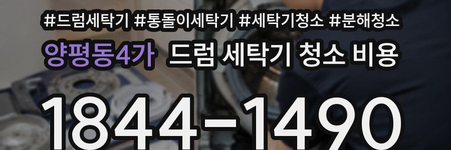 양평동4가 드럼 세탁기 청소 비용