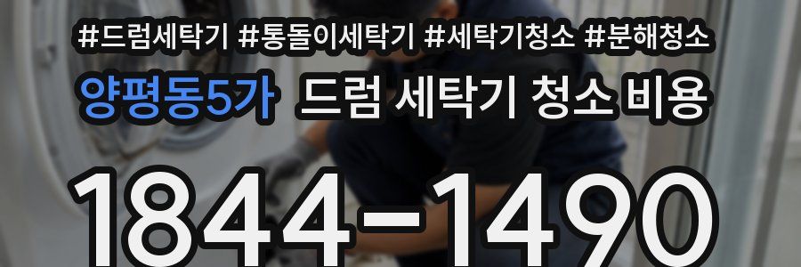 양평동5가 드럼 세탁기 청소 비용