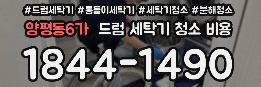양평동6가 드럼 세탁기 청소 비용