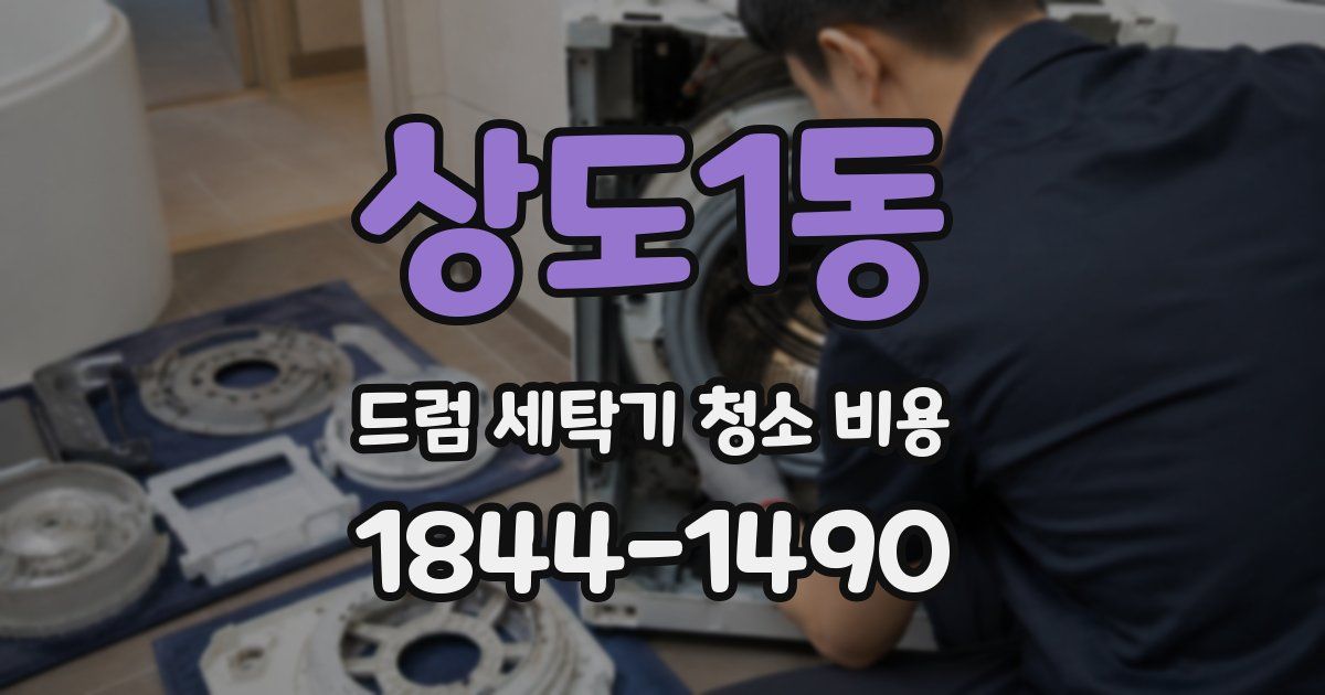 상도1동 드럼 세탁기 청소 비용