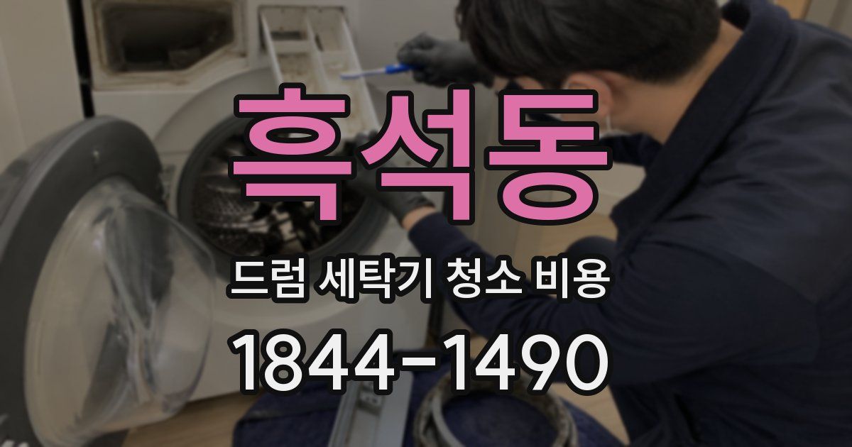 흑석동 드럼 세탁기 청소 비용