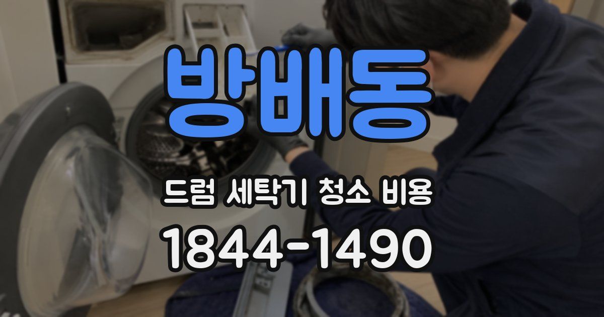 방배동 드럼 세탁기 청소 비용