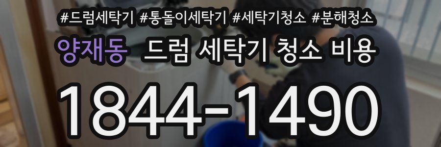 양재동 드럼 세탁기 청소 비용