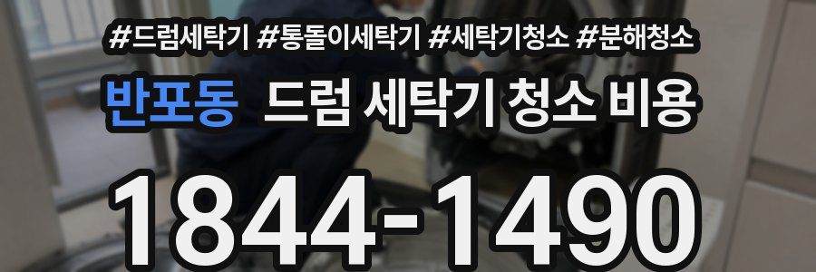 반포동 드럼 세탁기 청소 비용