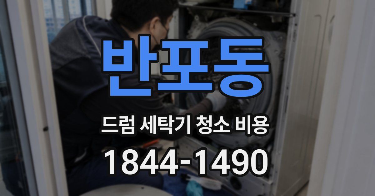 반포동 드럼 세탁기 청소 비용