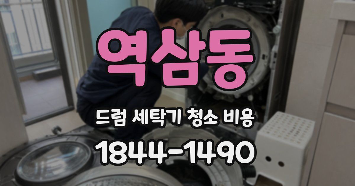 역삼동 드럼 세탁기 청소 비용
