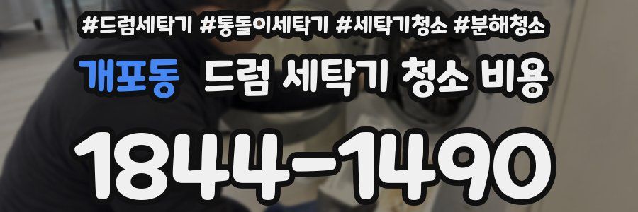 개포동 드럼 세탁기 청소 비용