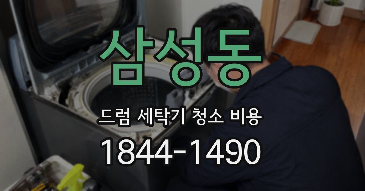 삼성동 드럼 세탁기 청소 비용
