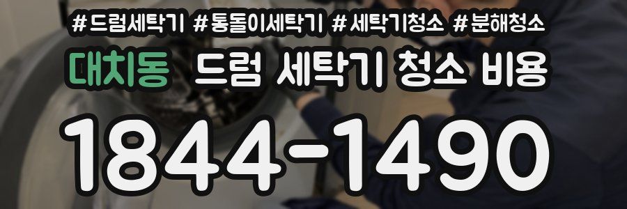 대치동 드럼 세탁기 청소 비용