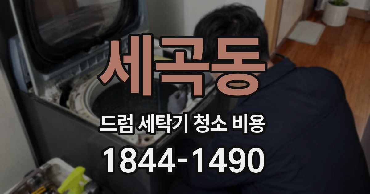 세곡동 드럼 세탁기 청소 비용