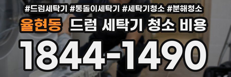 율현동 드럼 세탁기 청소 비용
