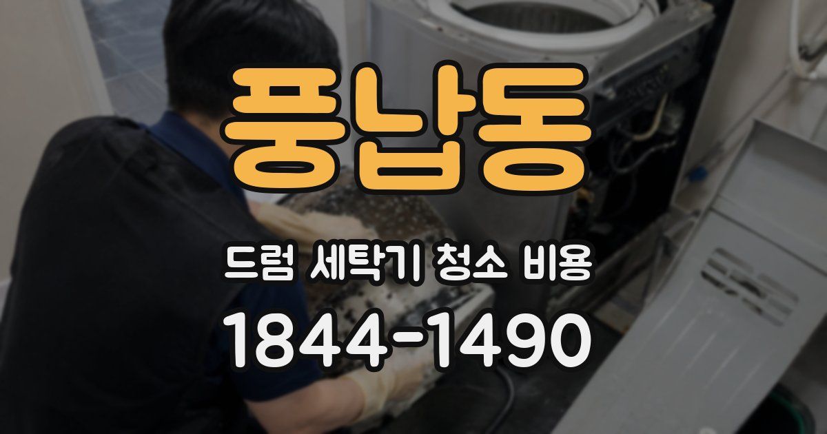 풍납동 드럼 세탁기 청소 비용