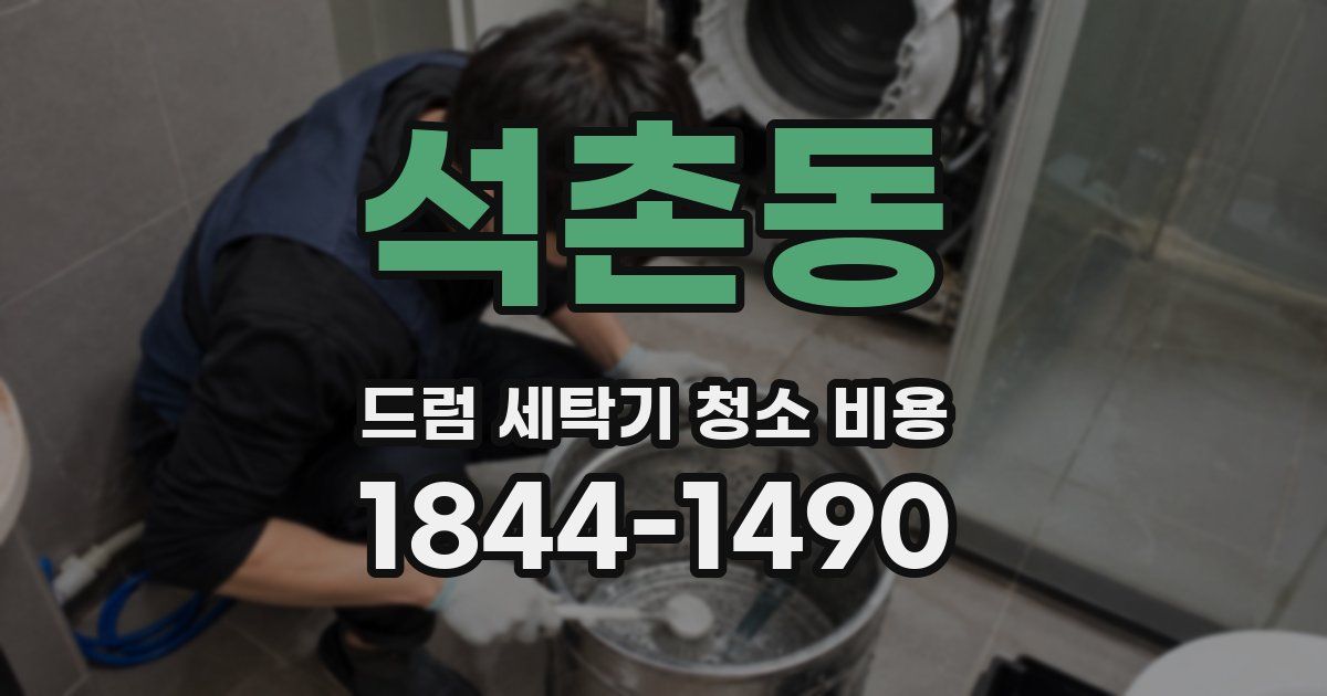 석촌동 드럼 세탁기 청소 비용