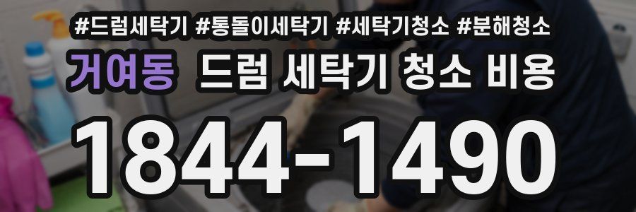 거여동 드럼 세탁기 청소 비용