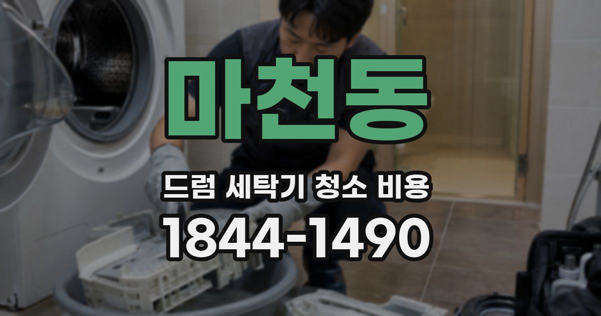 마천동 드럼 세탁기 청소 비용