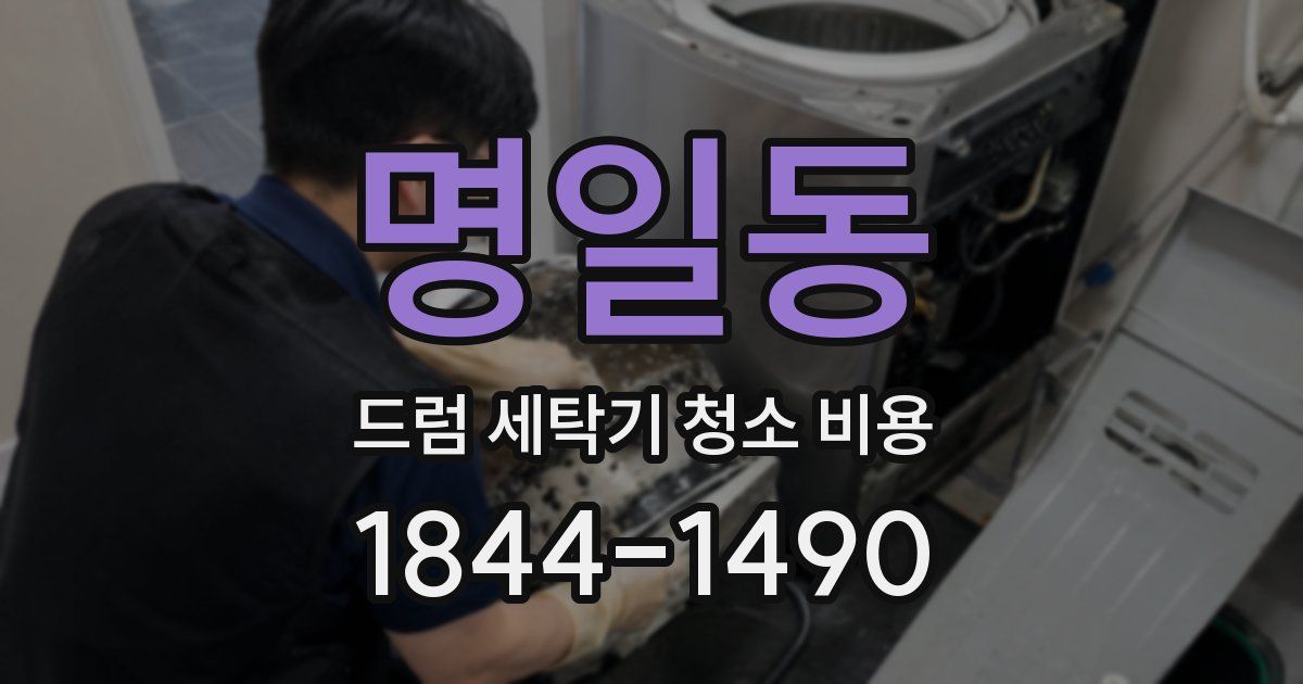 명일동 드럼 세탁기 청소 비용