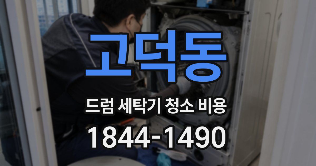 고덕동 드럼 세탁기 청소 비용
