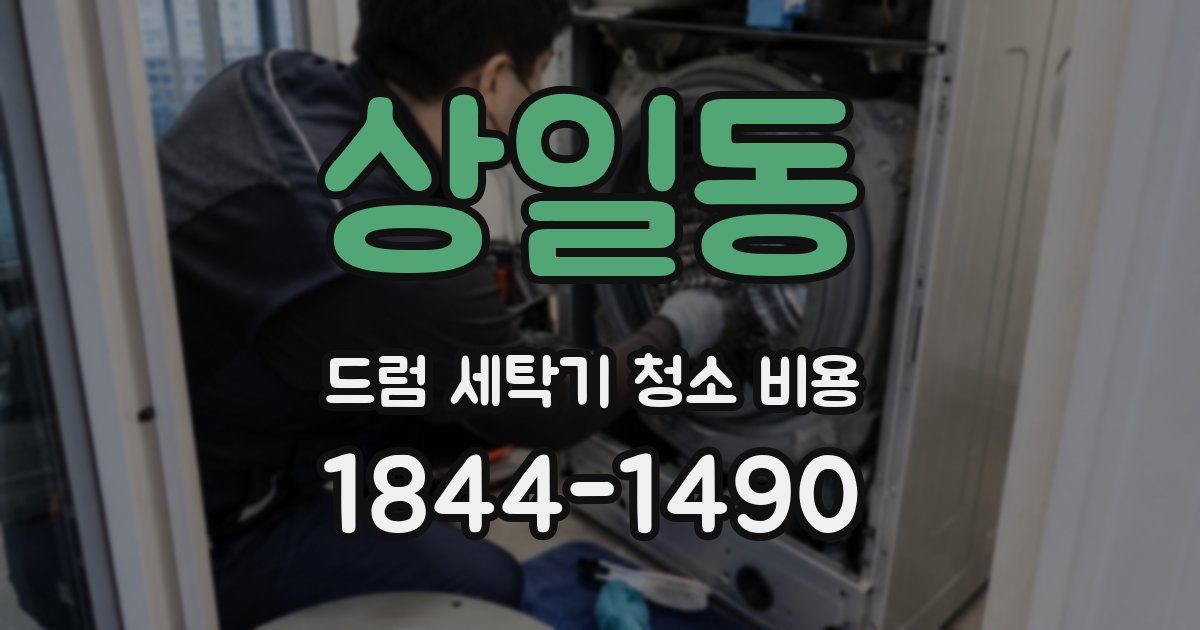 상일동 드럼 세탁기 청소 비용
