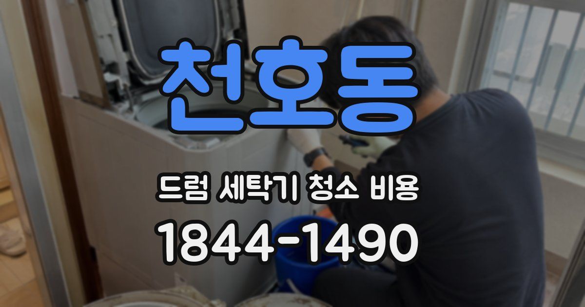 천호동 드럼 세탁기 청소 비용