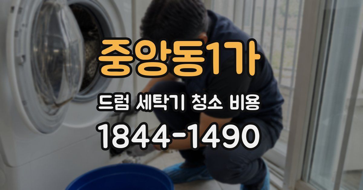 중앙동1가 드럼 세탁기 청소 비용