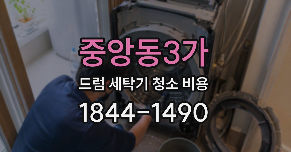 중앙동3가 드럼 세탁기 청소 비용