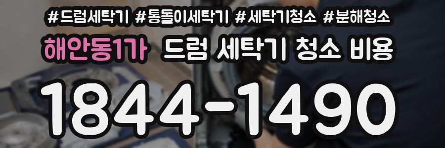 해안동1가 드럼 세탁기 청소 비용