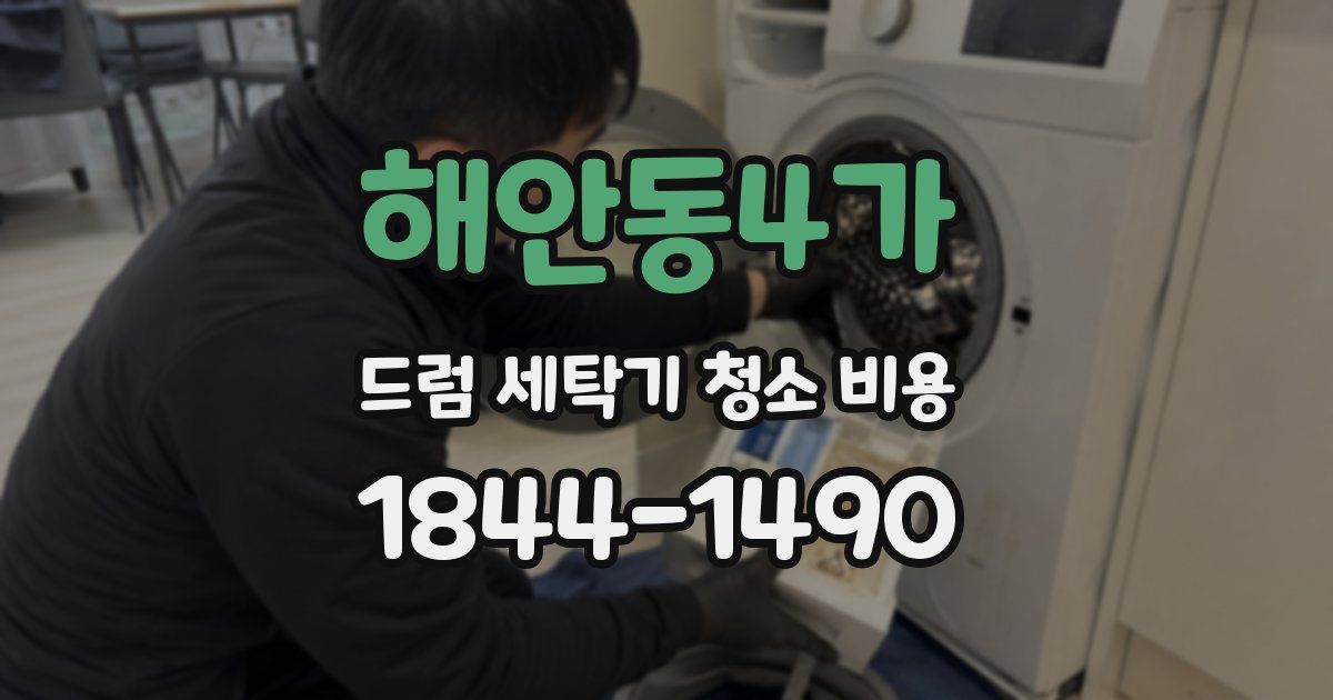 해안동4가 드럼 세탁기 청소 비용