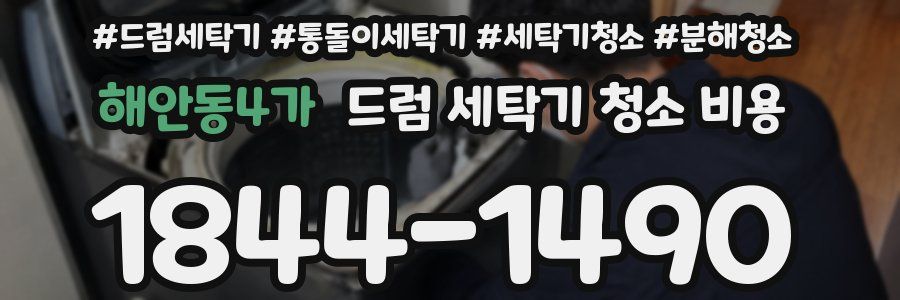 해안동4가 드럼 세탁기 청소 비용