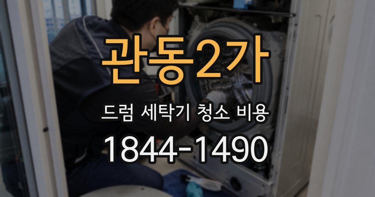 관동2가 드럼 세탁기 청소 비용