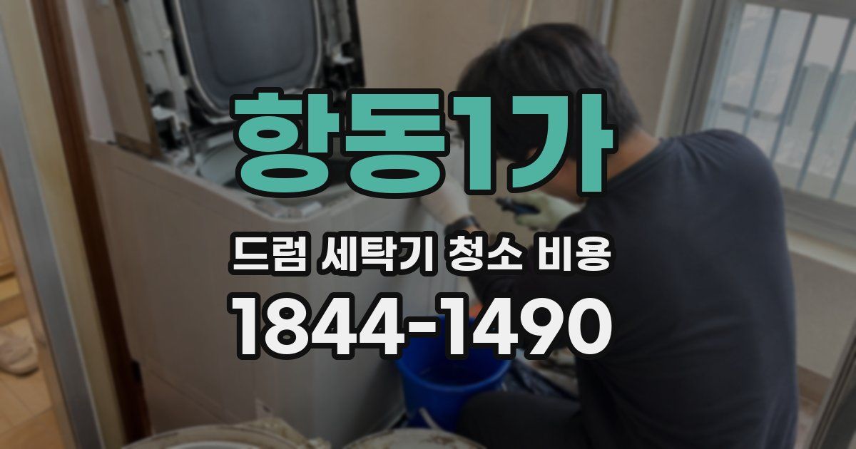 항동1가 드럼 세탁기 청소 비용