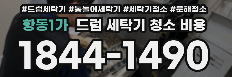 항동1가 드럼 세탁기 청소 비용