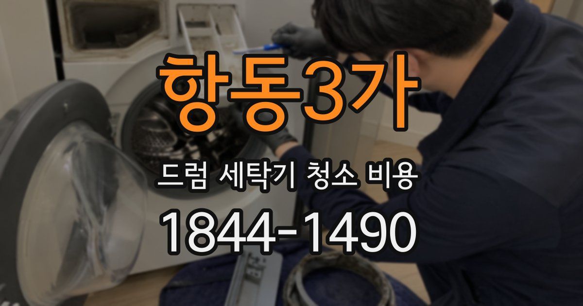 항동3가 드럼 세탁기 청소 비용