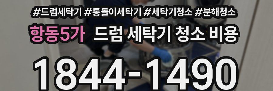 항동5가 드럼 세탁기 청소 비용