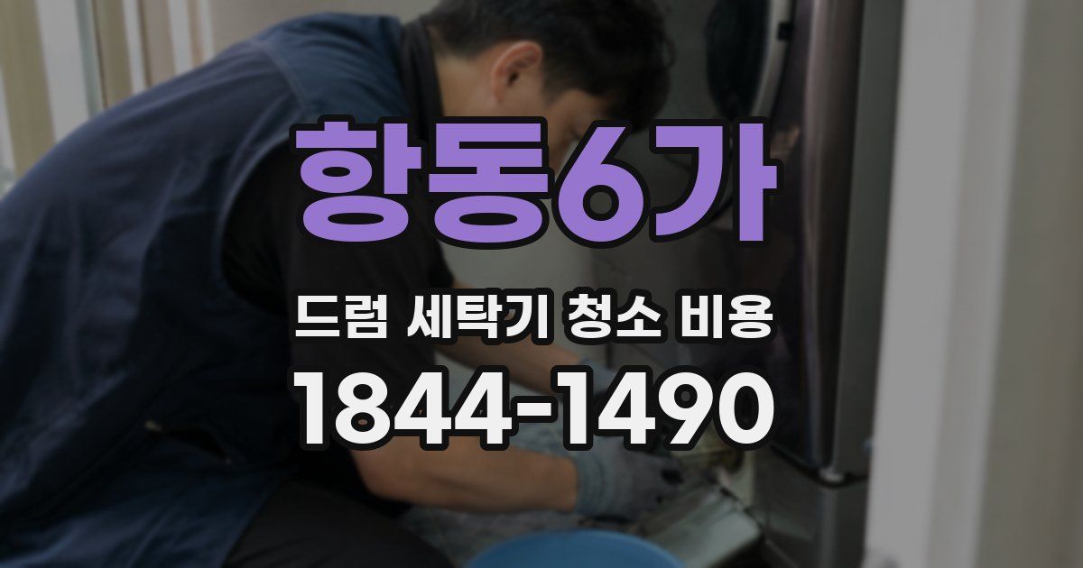 항동6가 드럼 세탁기 청소 비용