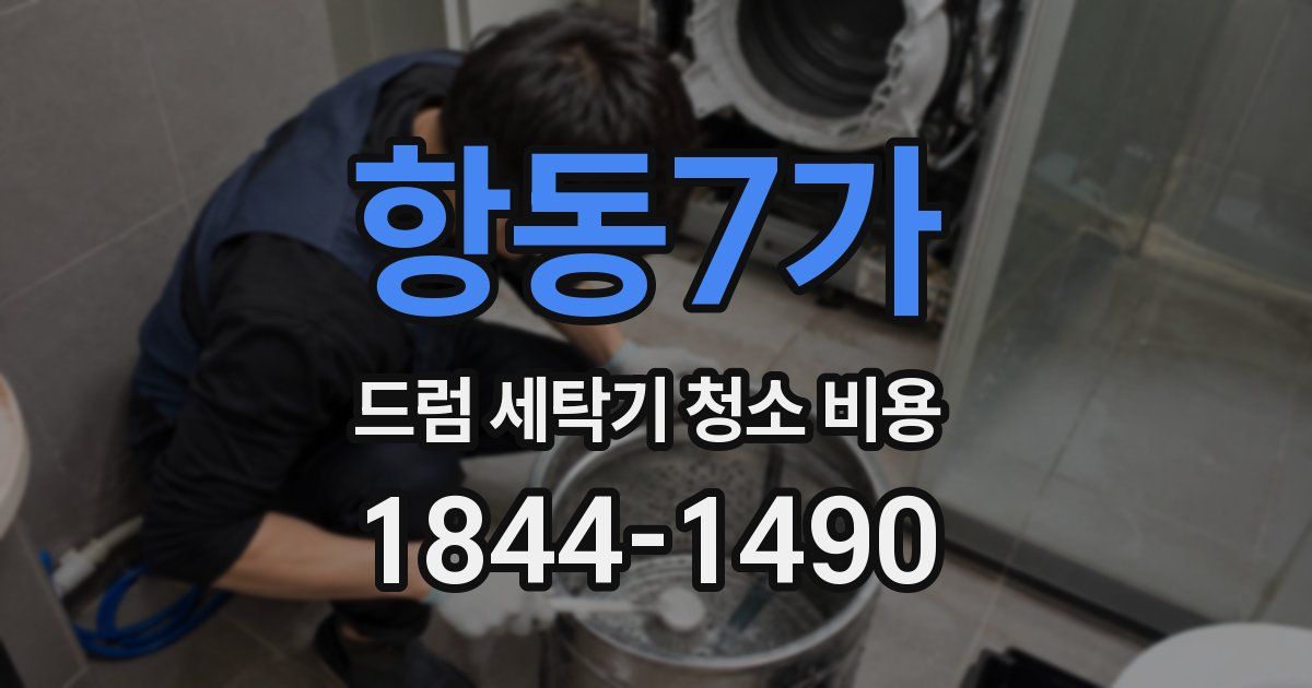 항동7가 드럼 세탁기 청소 비용