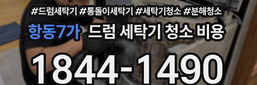 항동7가 드럼 세탁기 청소 비용
