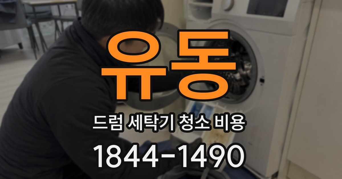 유동 드럼 세탁기 청소 비용