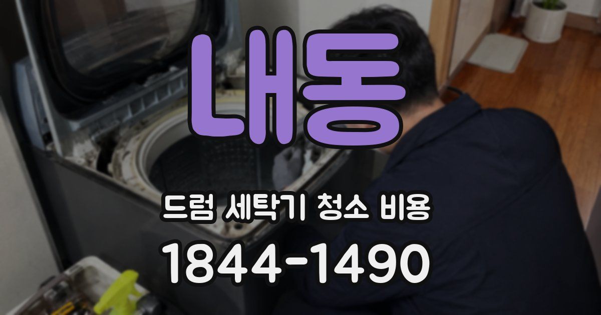내동 드럼 세탁기 청소 비용