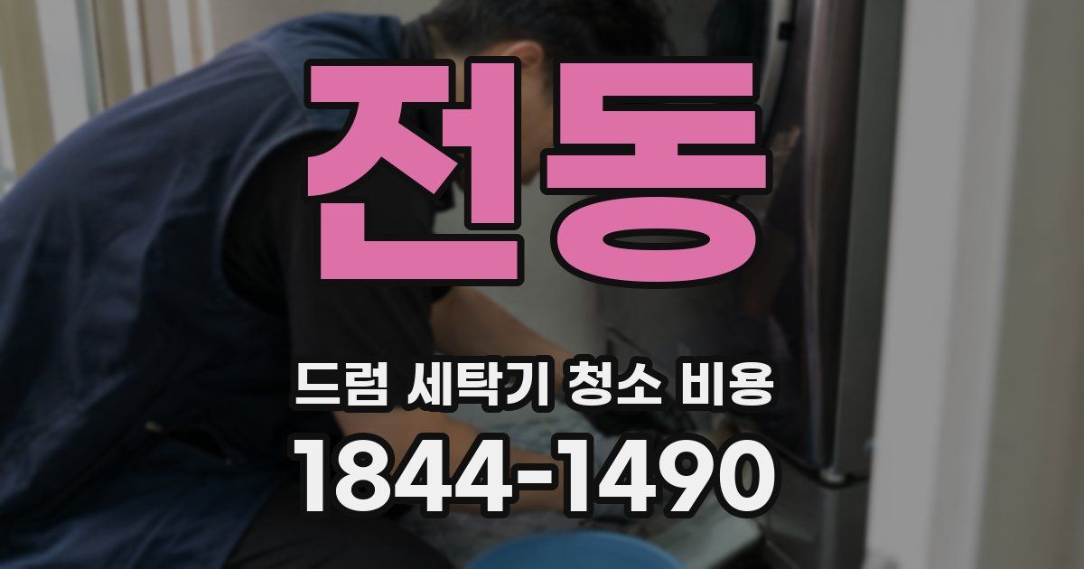전동 드럼 세탁기 청소 비용