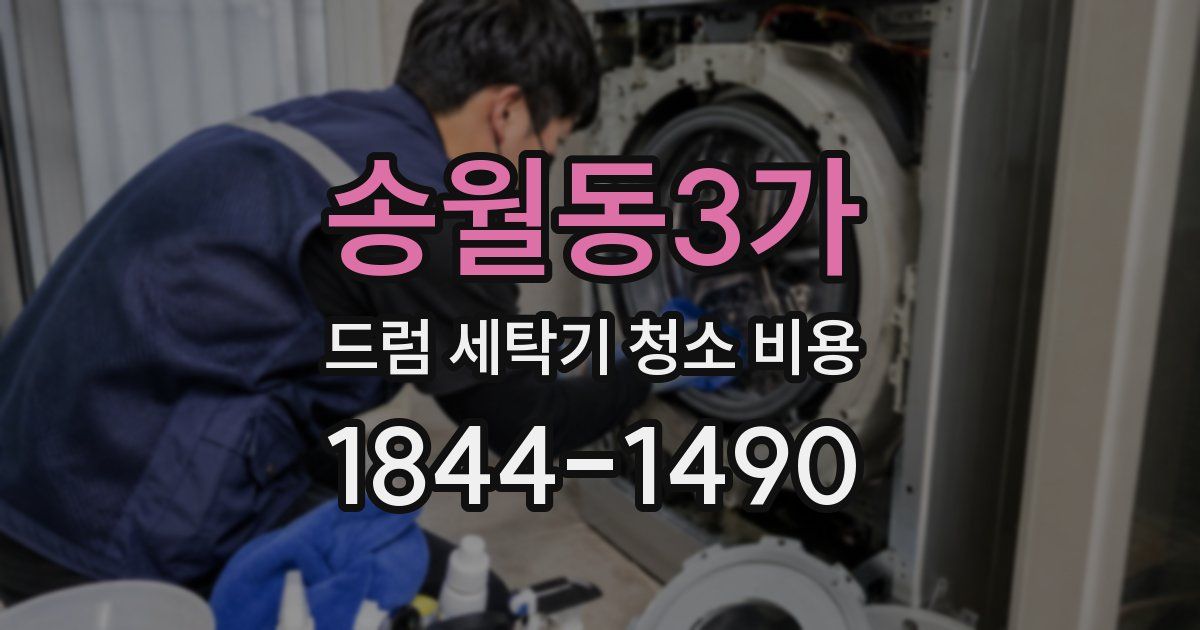 송월동3가 드럼 세탁기 청소 비용