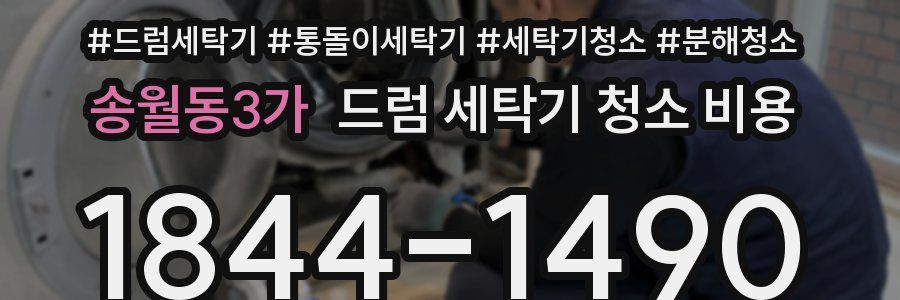 송월동3가 드럼 세탁기 청소 비용