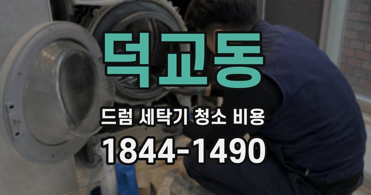 덕교동 드럼 세탁기 청소 비용